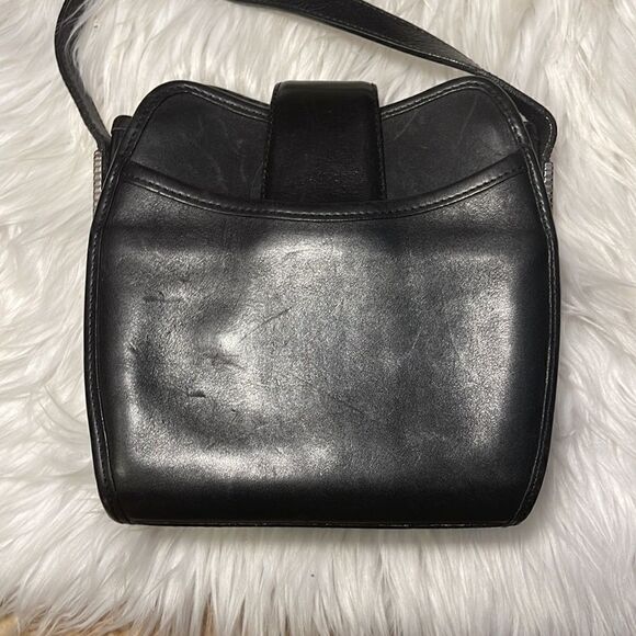 Black leather Brighton cross body purse - Picture 2 of 7